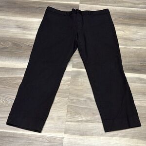 Banana Republic black cropped Sloan pants